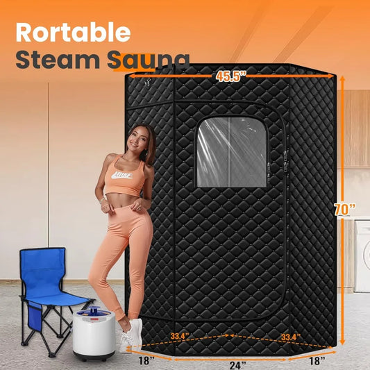 Portable Steam Sauna Tent with Remote Control (Large Size)