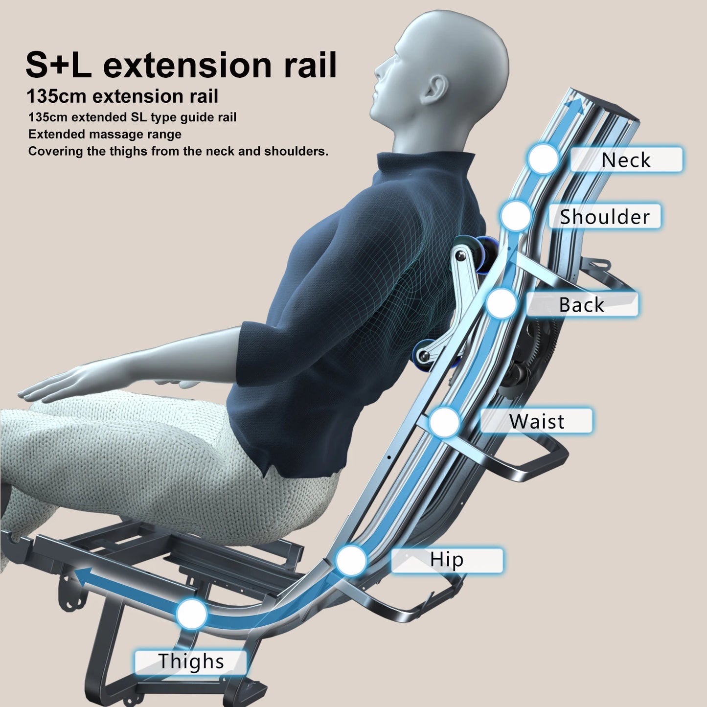Advanced 5D Zero Gravity Massage Chair | Full Body Yoga Stretch & Calf Relief