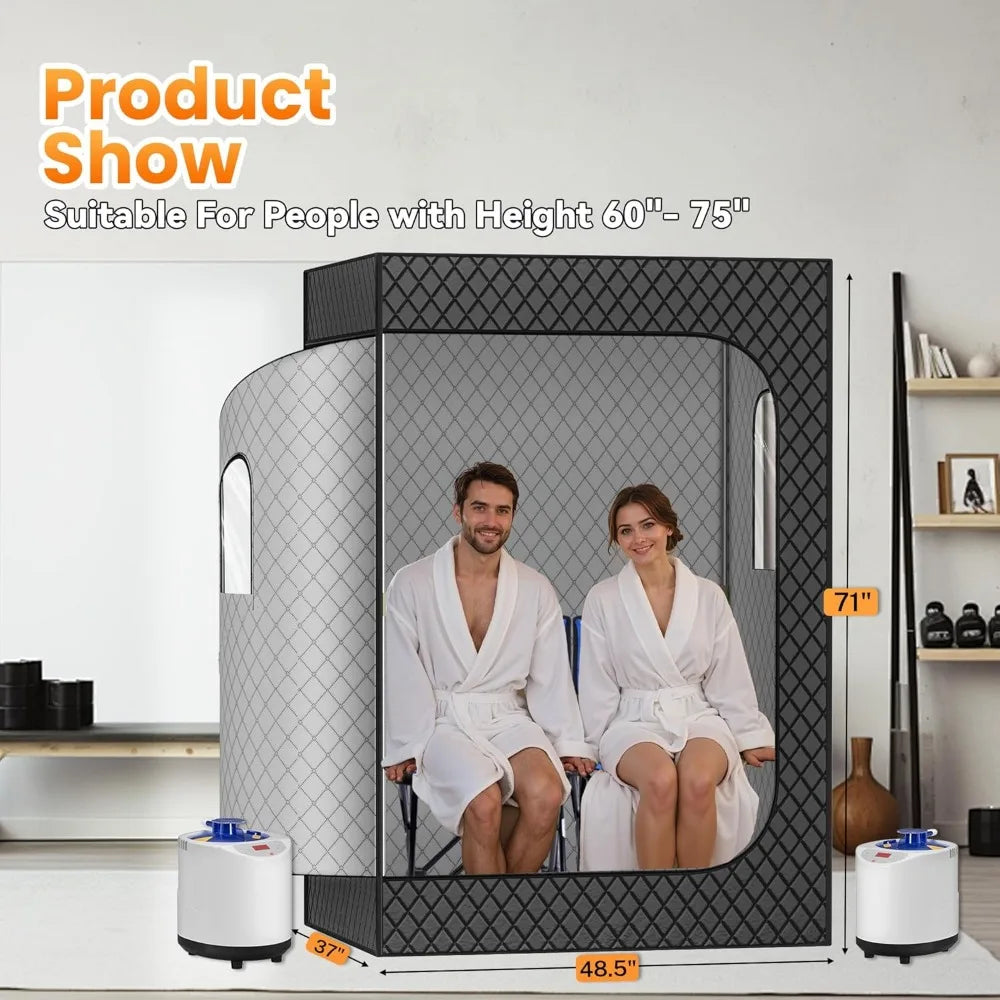 Dual Steamer Portable Sauna | 2 Person Home Recovery Tent
